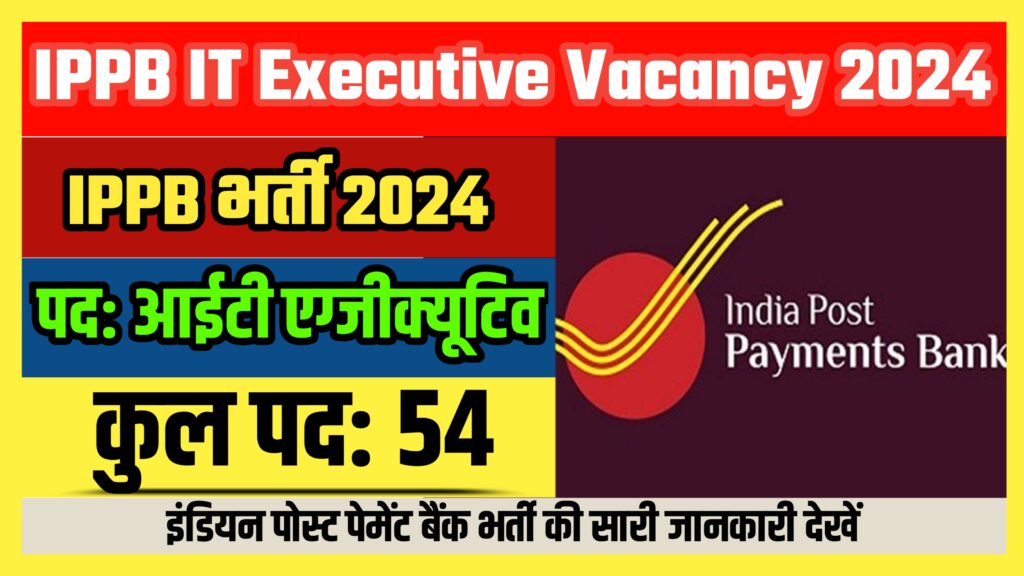 IPPB IT Executive Vacancy 2024